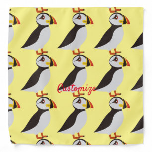 Cute Atlantic puffin design Thunder_Cove Bandana