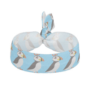 Cute Atlantic puffin design Thunder_Cove Elastic Hair Tie