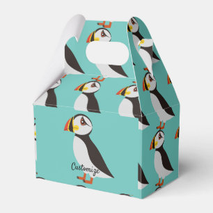 Cute Atlantic puffin design Thunder_Cove Favor Boxes