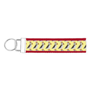 Cute Atlantic puffin design Thunder_Cove Wrist Keychain