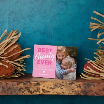 Cute Aunty Photo Plaque Zazzle