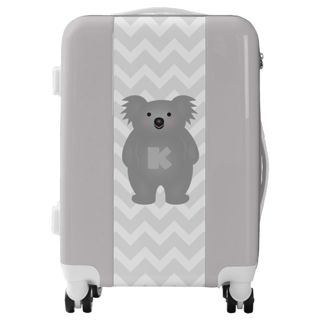 Cute Australia Baby Koala Bear Monogram Luggage (Front)