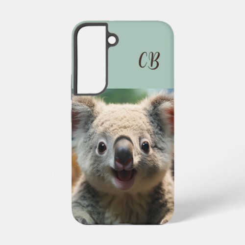 Cute Australian Animal Koala Bear Custom Name Samsung Galaxy S22 Case