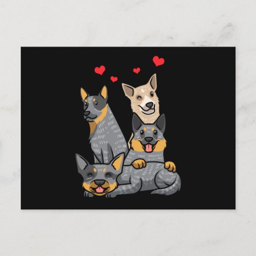 Cute Australian Cattle Dog Heeler Postcard