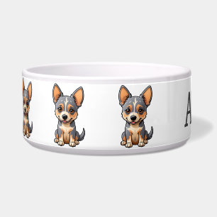 Cute Australian Cattle Dog Personalize Bowl