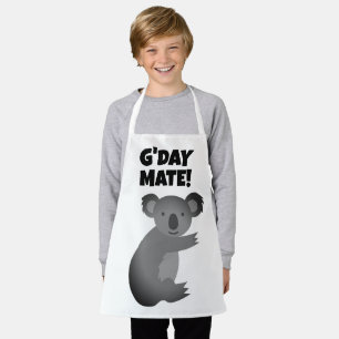 Cute Australian koala bear drawing kid's apron