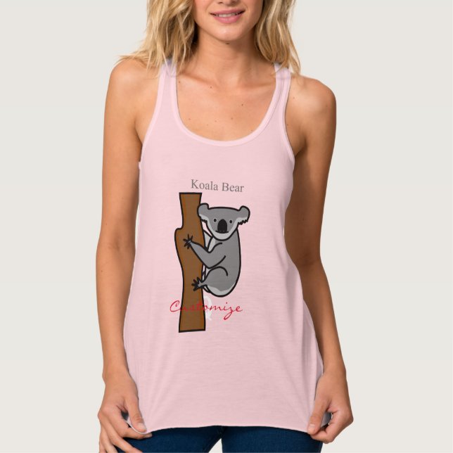 Cute Australian Koala Bear  Tank Top (Front)