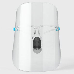 Cute Australian koala nose cartoon Face Shield