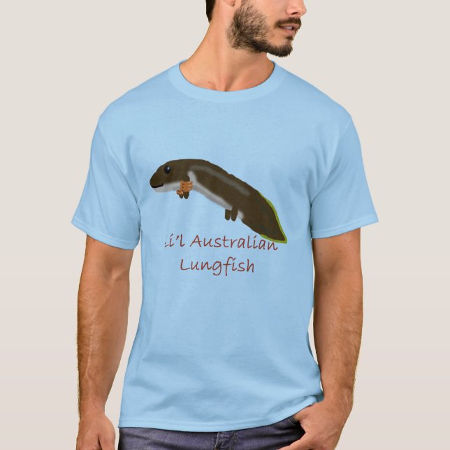 Cute Australian Lungfish T-Shirt (Front)