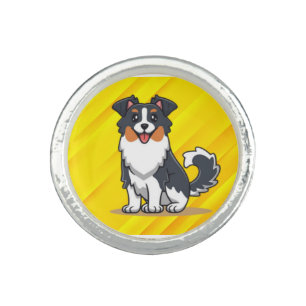 Cute Australian Shepherd-23144 Ring