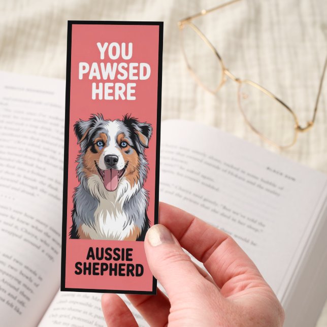 Cute Australian Shepherd Bookmarks (Hand)