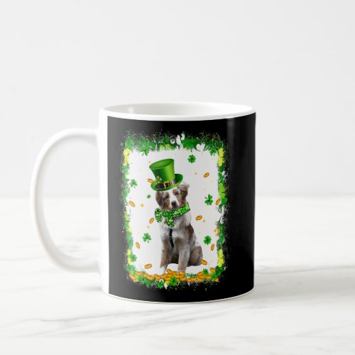 Cute Australian Shepherd Dog St Patricks Day Irish Coffee Mug