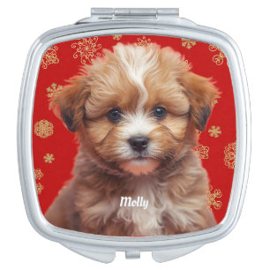 Cute Australian Shepherd Personalized Compact Mirror
