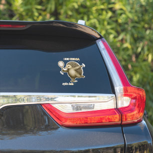 Cute Australian Wildlife Tennis Player Sticker