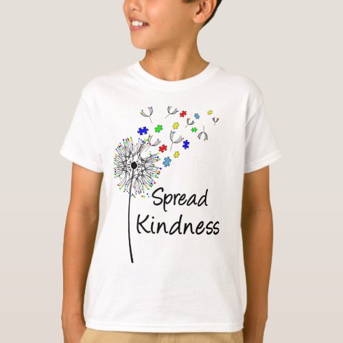 Cute Autism Awareness Spread Kindness T_Shirt