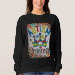 Cute Autism Girl Autism Awareness Day Puzzle Crown Sweatshirt