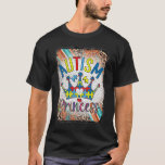 Cute Autism Girl Autism Awareness Day Puzzle Crown T-Shirt