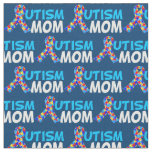 Cute Autism Mom Blue Fabric
