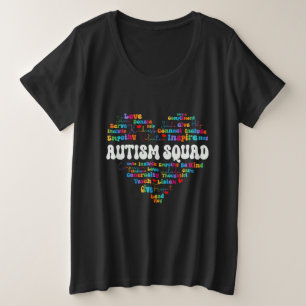 Cute Autism Squad Appreciation Week back to school Plus Size T-Shirt