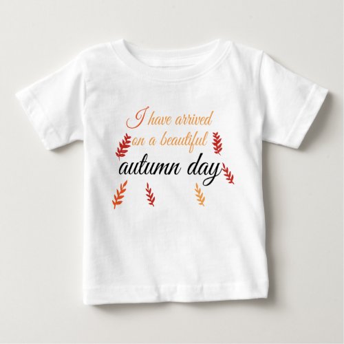 cute autumn colorful unique baby T_Shirt