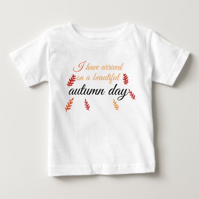 cute autumn colorful unique baby T-Shirt (Front)