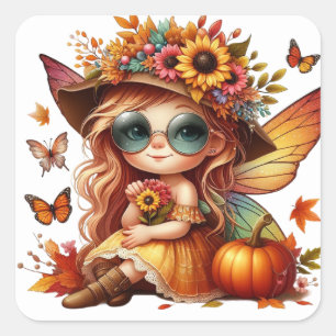 Cute Autumn Fairy Stickers