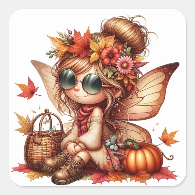 Cute Autumn Fairy Stickers (Front)