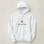 Cute Autumn Fall Maple Leaf Personalized  Embroidered Hoodie at Zazzle