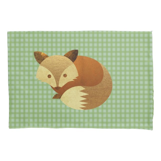 Cute Autumn Fox Pillow Case (Front-Left)