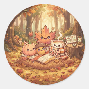 Cute Autumn Friends Sticker