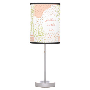 cute autumn geometric boho abstract graphic table lamp