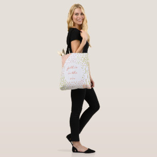 cute autumn geometric boho abstract graphic tote bag