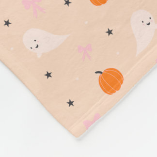 Cute Autumn Halloween Ghost Pattern Blanket