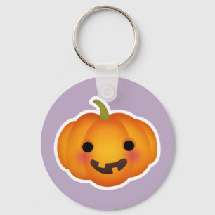 Cute Autumn Halloween Pumpkin Keychain