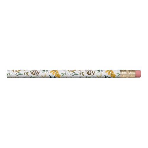 Cute Autumn Leaves Pattern Pencil