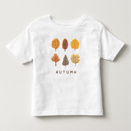 Cute Autumn Trees  Toddler T_shirt