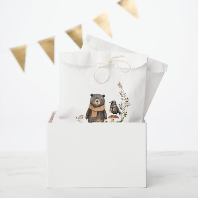 Cute Autumn | Woodland Forest Baby Shower Favor Bag (Party)