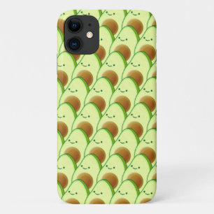 Cute Avocado All Over Drawing iPhone 11 Case