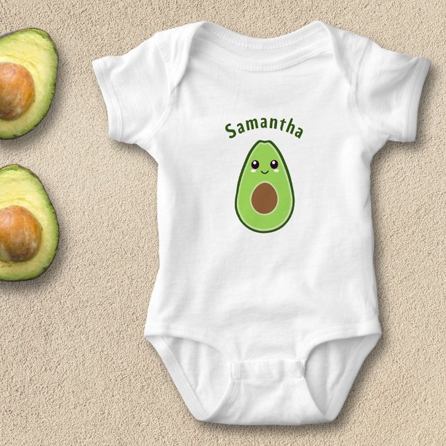 Cute Avocado Baby Bodysuit (Cute Avocado Baby Bodysuit)