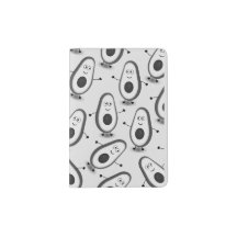 Cute Avocado Black&White Pattern