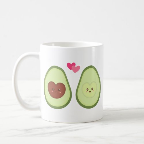 Cute Avocado couple in love My other half Coffee Mug