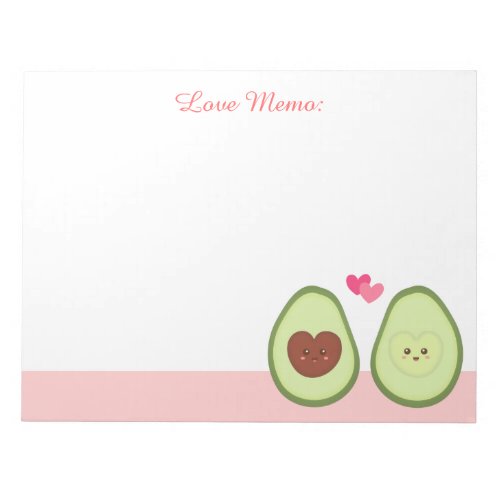 Cute Avocado couple in love My other half Notepad