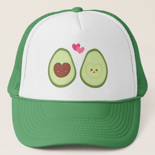 Cute Avocado couple in love My other half Trucker Hat