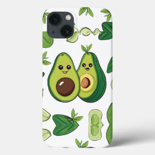 Cute Avocado Couple Phone Case Funny Kawaii Frui