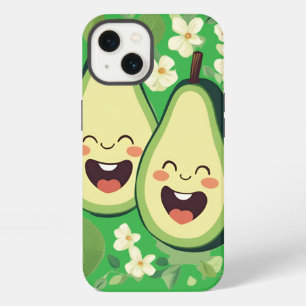 Cute Avocado Couple Phone Case   Funny Kawaii Frui