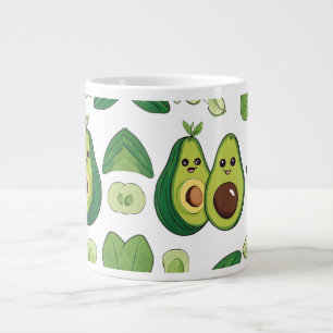 Cute Avocado Couple Phone Case Funny Kawaii Frui Giant Coffee Mug