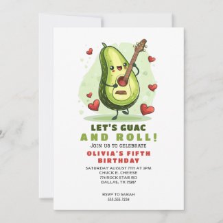 Cute Avocado Custom Birthday