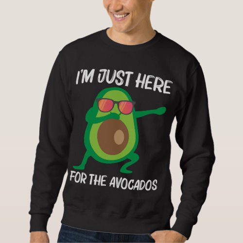 Cute Avocado Design For Men Women Healthy Fruit Pl Sweatshirt
