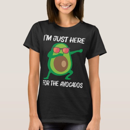 Cute Avocado Design For Men Women Healthy Fruit Pl T_Shirt