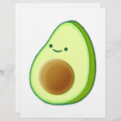 Cute Avocado Drawing (Front/Back)